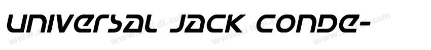 Universal Jack Conde字体转换